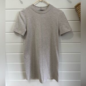 Zara Beige Short Sleeve Dress